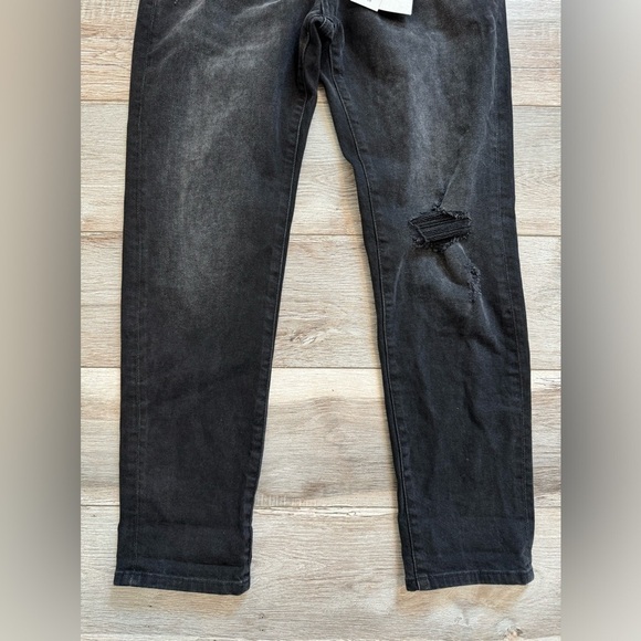 Zara Relaxed Fit Black Denim Jeans Low Rise Ankle Length Women Size 4 NWT - Picture 2 of 9